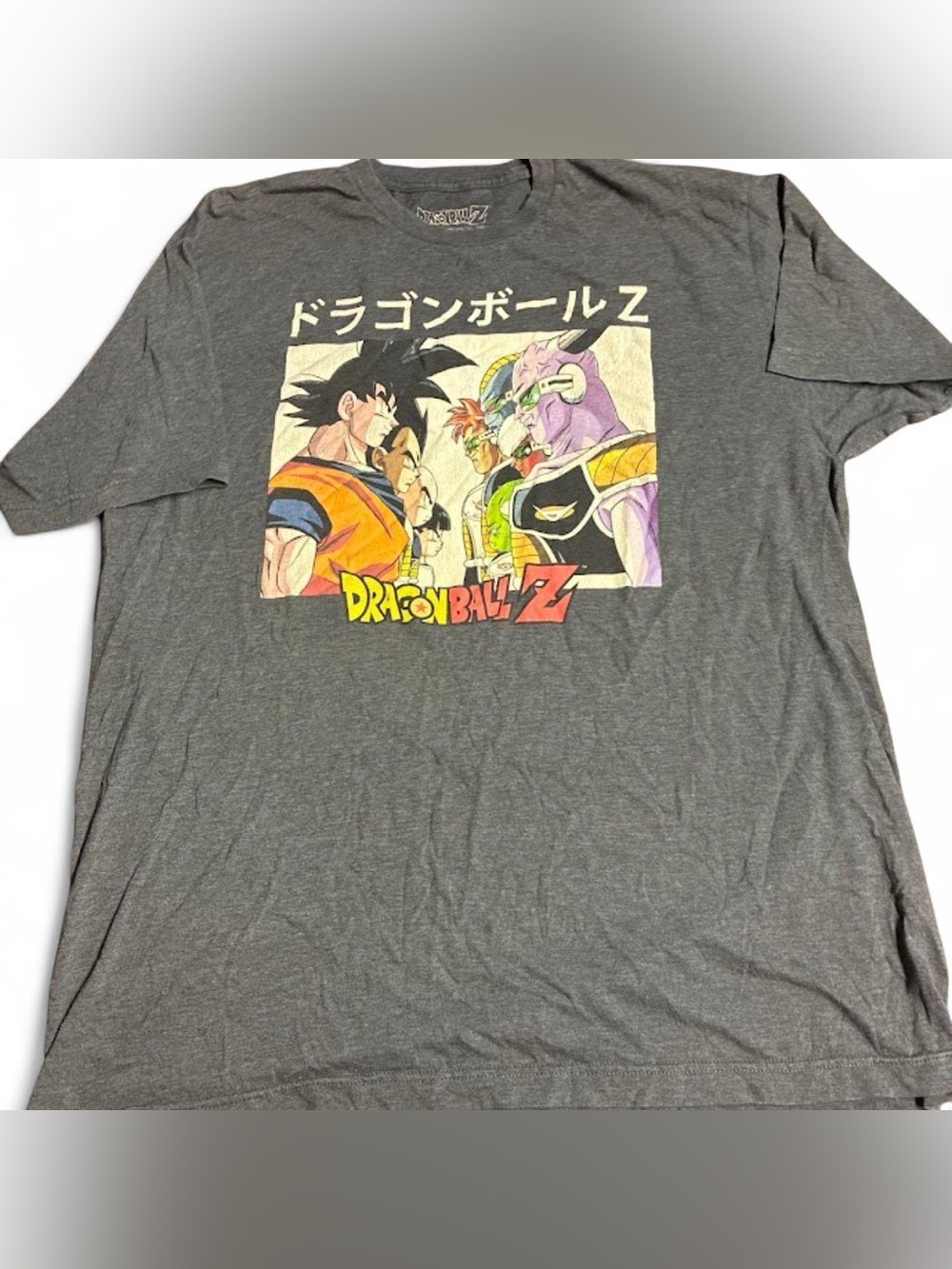 Dragon Ball Z Graphic Crew Neck Tee - Gray